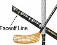 Floorball Stick Faceoff Line